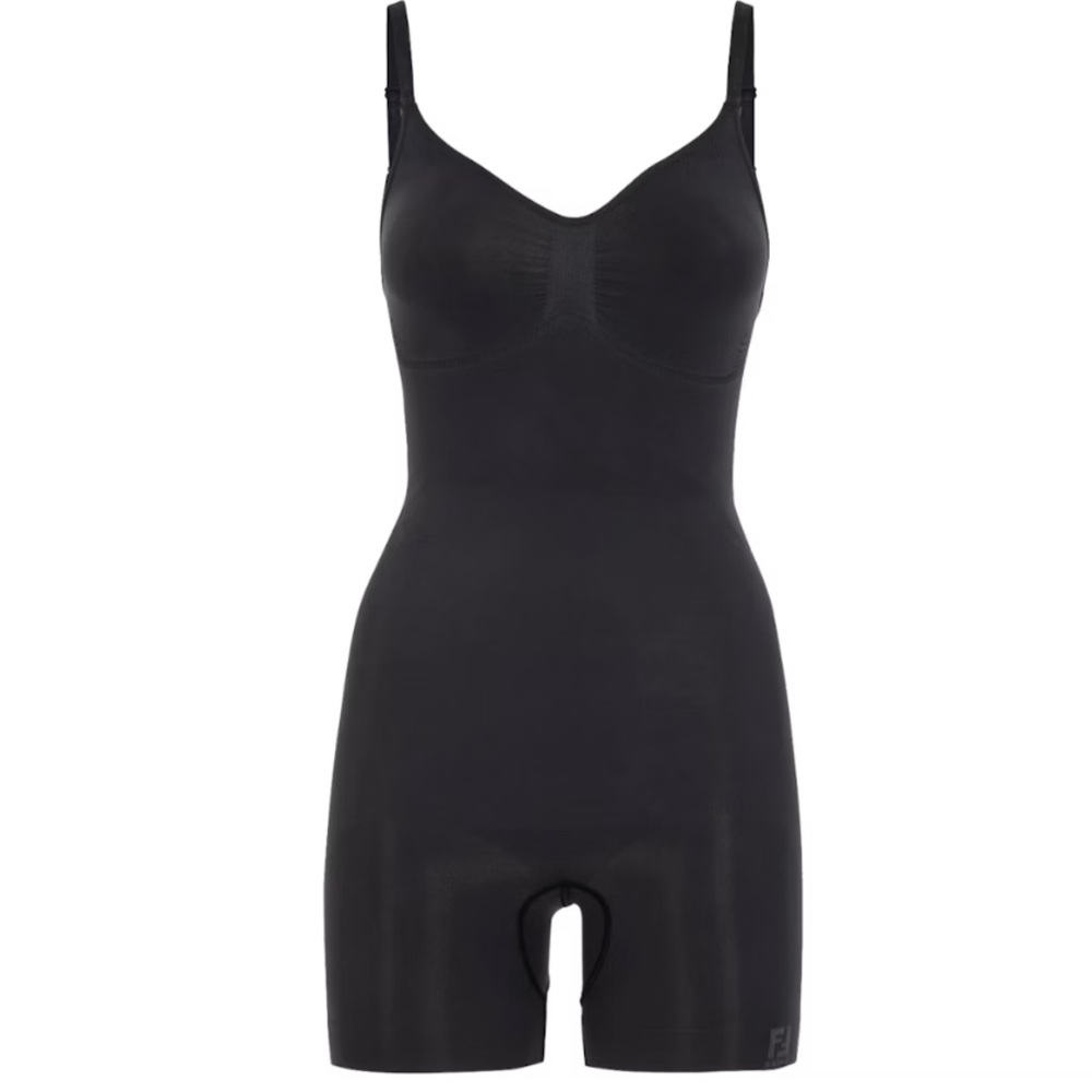 SKIMS Seamless Sculpt Mid Thigh Bodysuit - Onyx